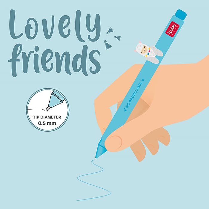 Legami Lama Gel Stift Lovely Friends