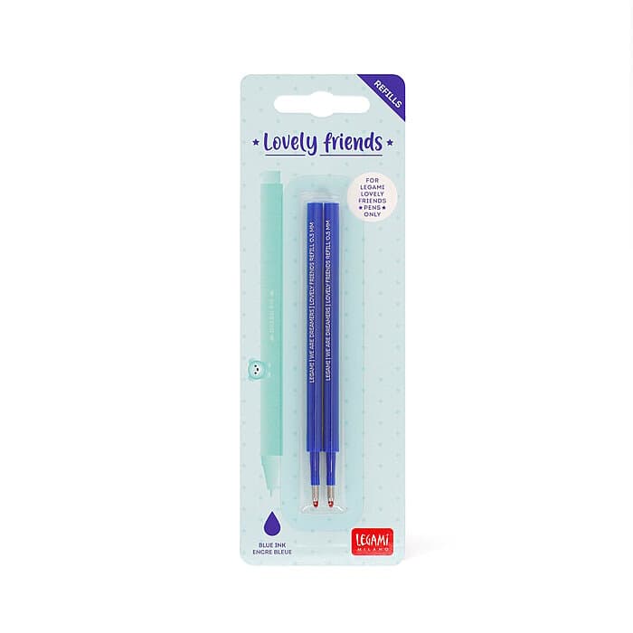 Legami Nachfüll Set 2er Lovely Friends blau