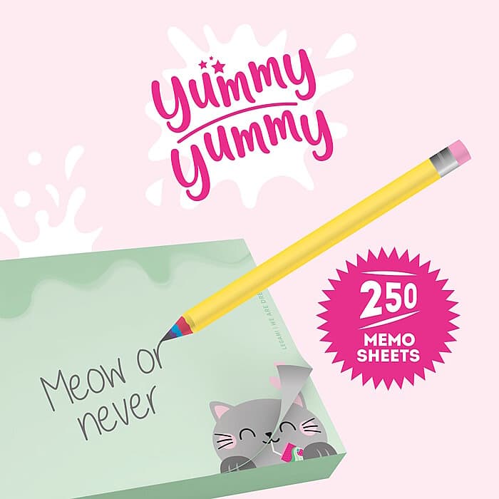 Legami Notizzettel YUMMY Memo Pad Kitty