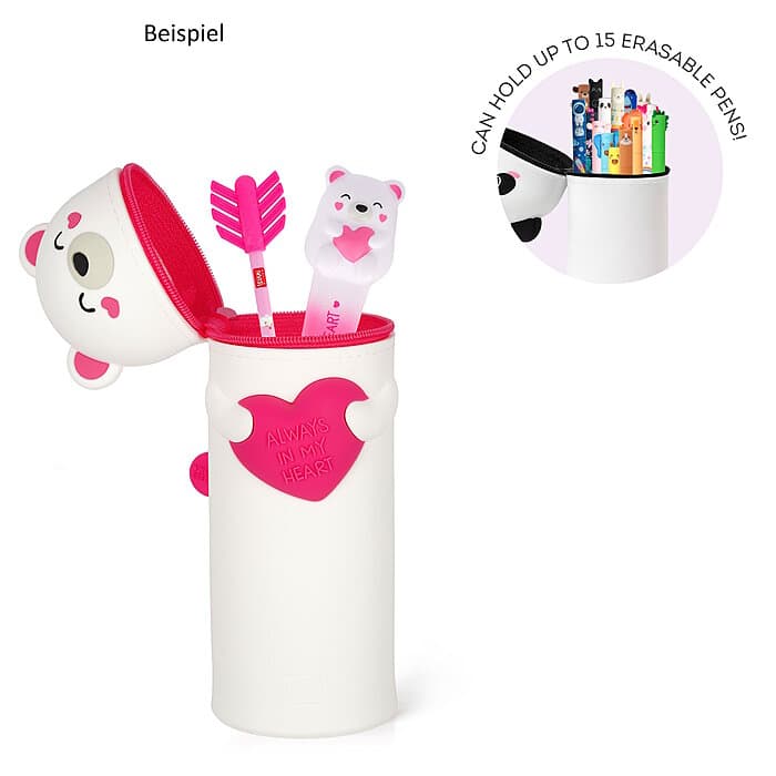 Legami 2-in-1 Silikon Federmäppchen Teddy Bear Love - Kawaii