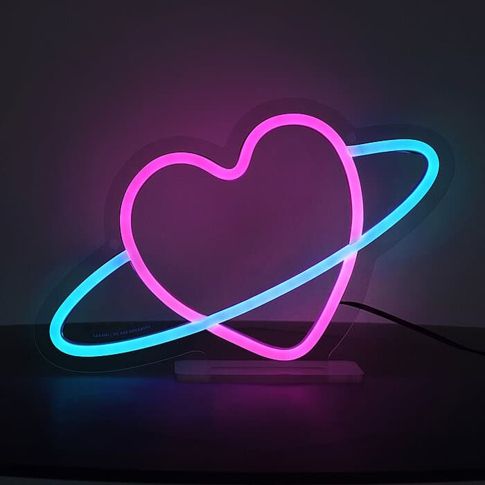 Legami LED Schild Planet Heart