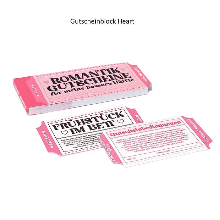 Legami Block 24 Gutschein Heart