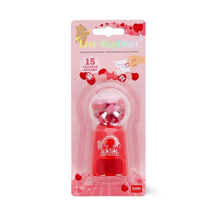 Legami Mini Radiergummispender Heart Deco Tape Heart