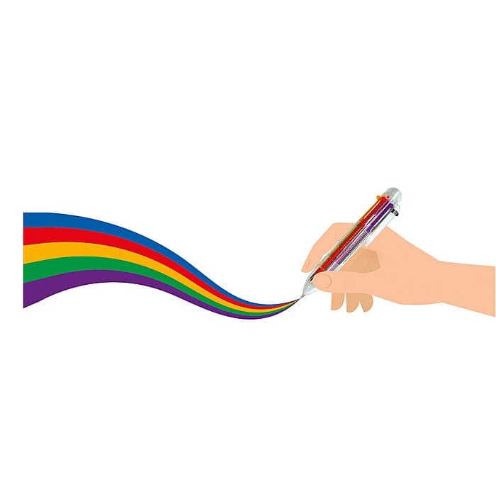 Legami 6-farbig Kugelschreiber Rainbow