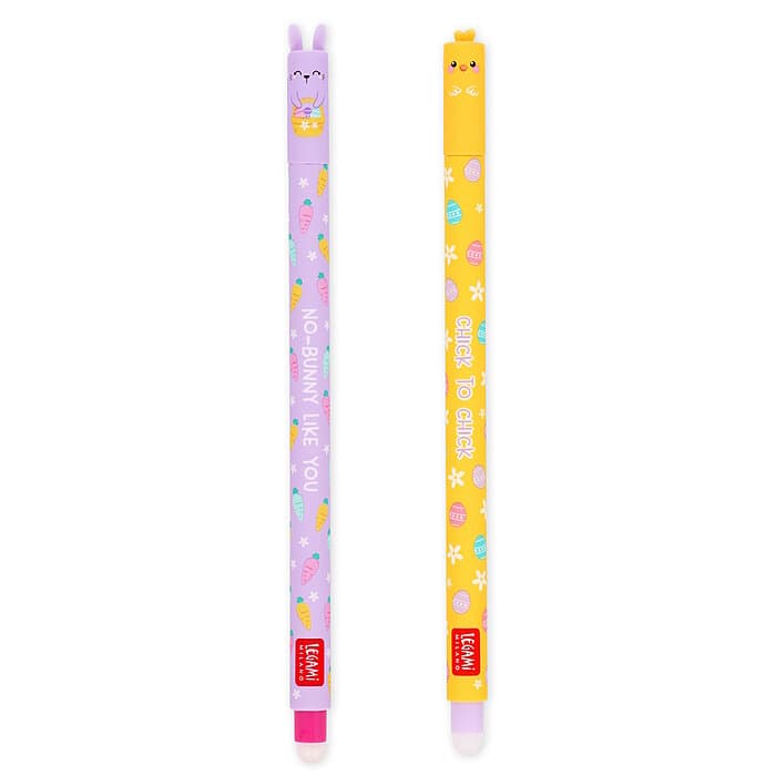 Legami Ostern 2025 Erasable Gel Pen Bunny + Chick Hoppy Easter Set 2 tlg.