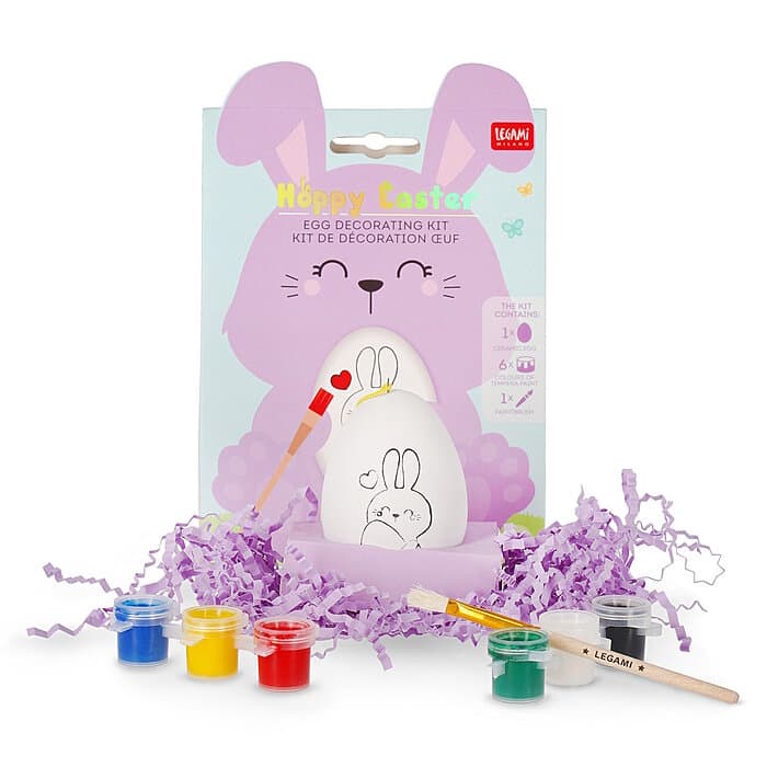 Legami Ostern Dekoration Set für Ostereier Hoppy Easter