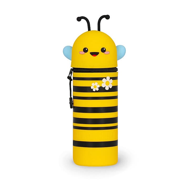 Legami 2in1 Bee - Biene -Silikon Pencil Case - Federmäppchen