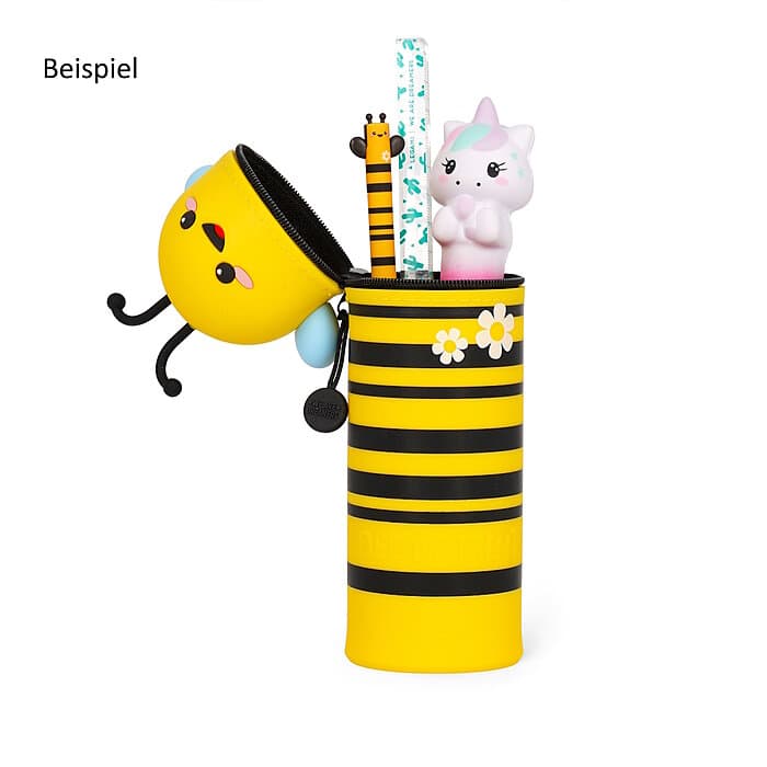 Legami 2in1 Bee - Biene -Silikon Pencil Case - Federmäppchen