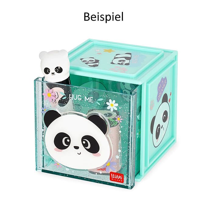 Legami Erweiterbare Schreibtischbox Cutie Cube Panda