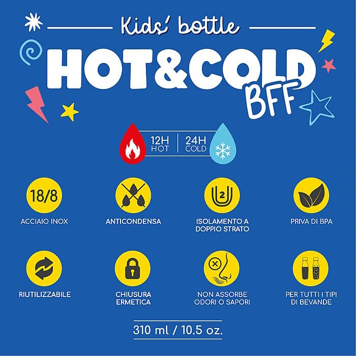 Legami Trinkflasche Monster Hot and Cold BFF