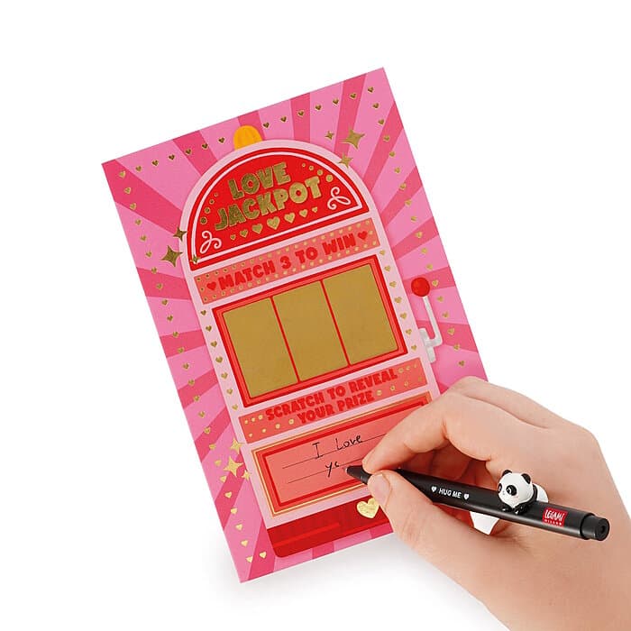 Legami Glückwunschkarte Rubbellos Love Jackpot - Valentin 2026