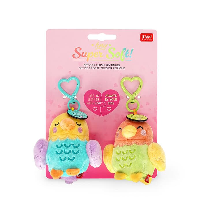 Legami Plüsch Schlüsselanhänger 2tlg. Love Birds Set Valentin 2026