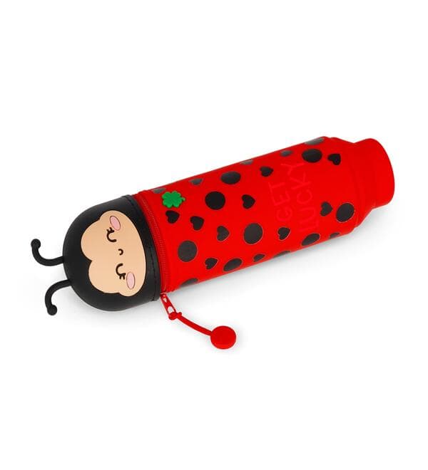 Legami 2 in 1 Silicone Federmäppchen Ladybug - Marienkäfer