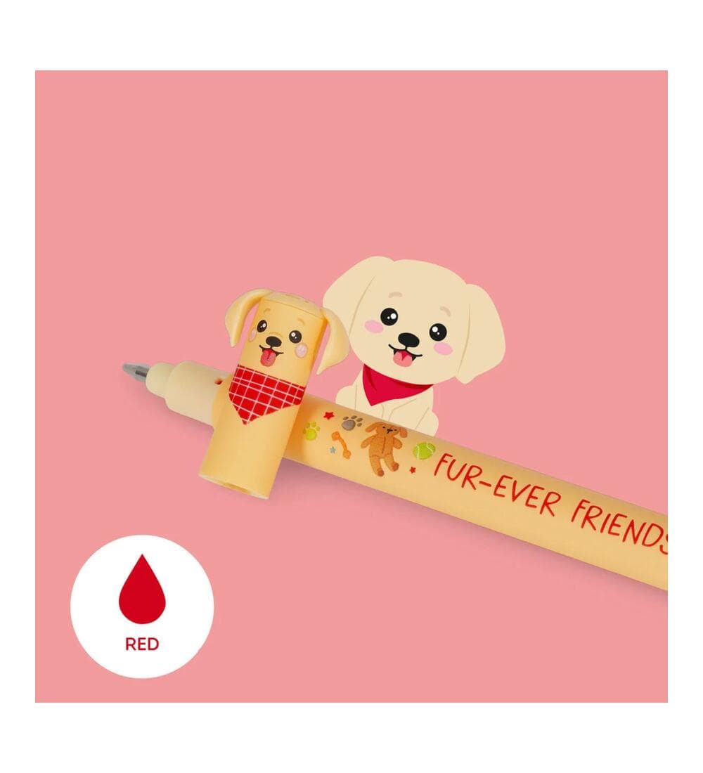 Legami Erasable Pens 3er Set Hunde - Golden + Bulldog + Poodle - Fur-ever Friends
