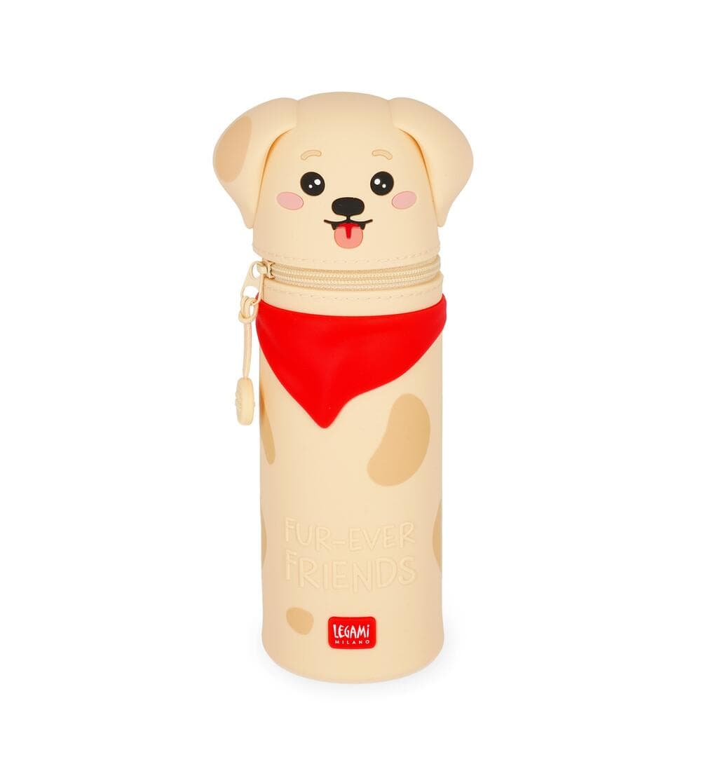 Legami 2in1 Silicone Hund Golden Pencil Case