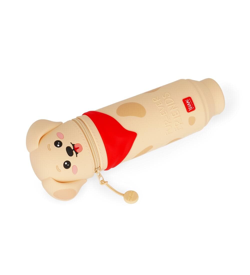Legami 2in1 Silicone Hund Golden Pencil Case
