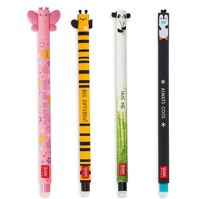 Legami löschbare Gelstifte inklusive Butterfly im coolen 4er Set