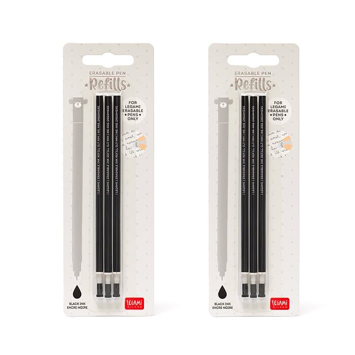 Legami Refill Nachfüllpack 6 Stück ( 2x3) schwarz