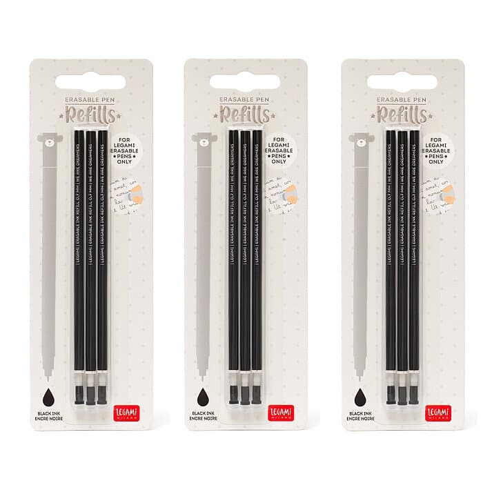 Legami Refill Nachfüllpack 9 Stück schwarz ( 3x3 )