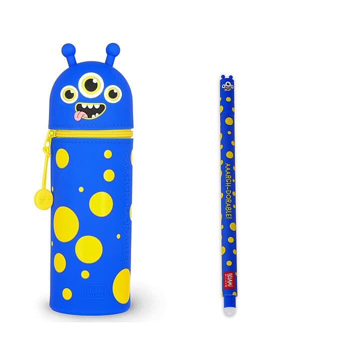 Legami Erasable Gel Pen Monster + 2 in1 Monster Mäppchen