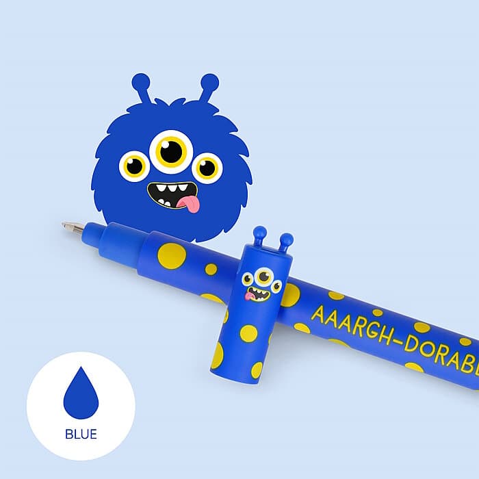 Legami Erasable Gel Pen Monster + 2 in1 Monster Mäppchen