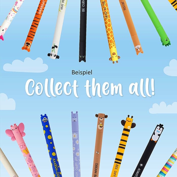 Legami Erasable Gel Pen Monster + 2 in1 Monster Mäppchen