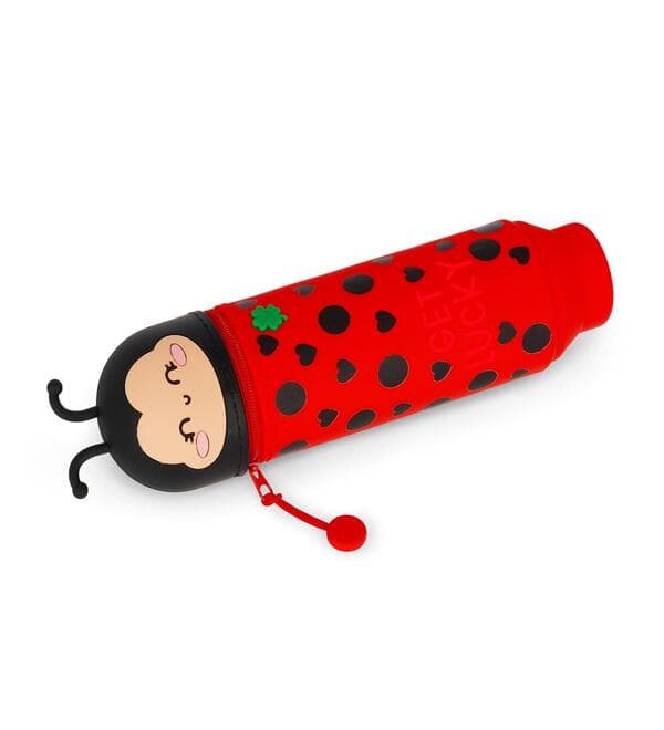 Legami Erasable Gel Pen Ladybug + 2 in 1 Ladybug Mäppchen - Marienkäfer