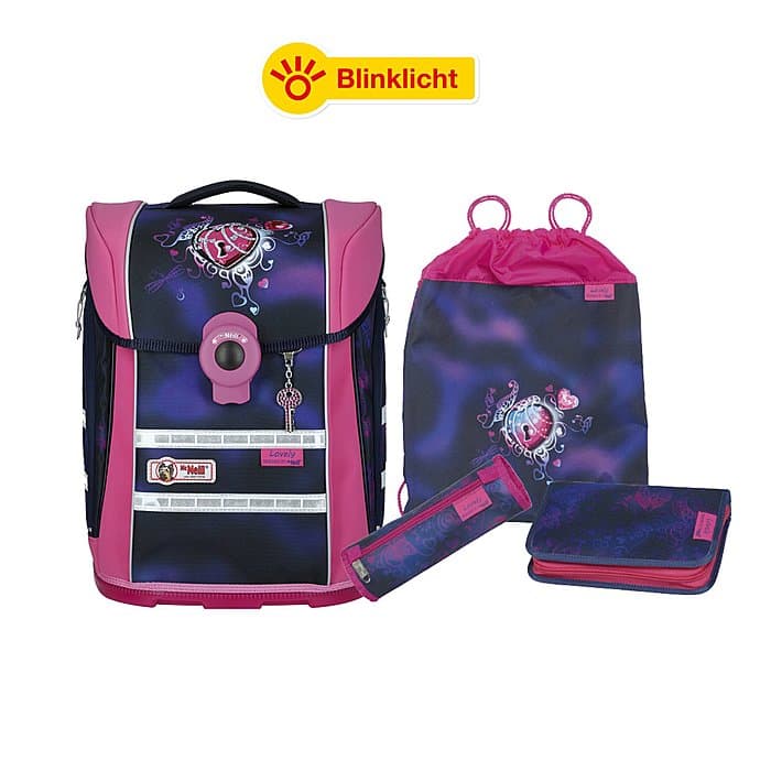McNeill Ergo Primero Lovely Schulranzen-Set 4 tlg.
