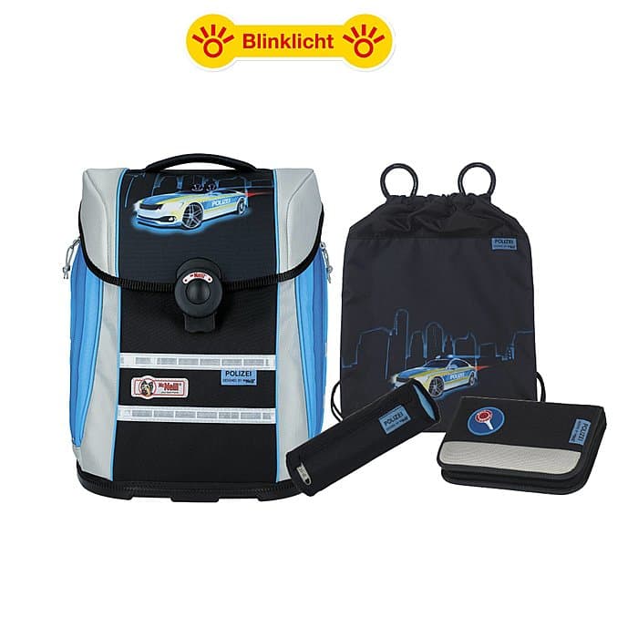 McNeill Ergo Primero Polizei Schulranzen-Set 4 tlg.