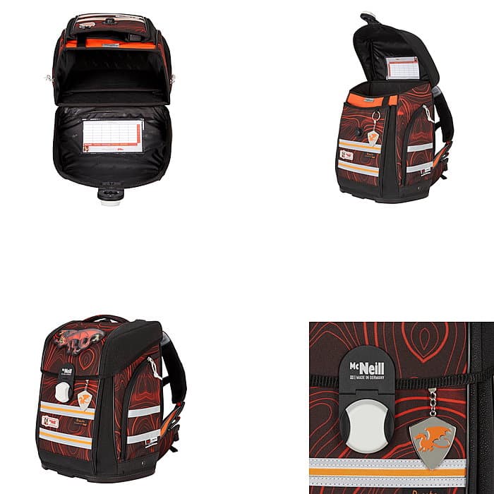 McNeill Primero McLight Drache Schulranzen-Set