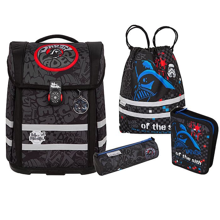 McNeill Perfecto Star Wars-Darth Vader Schulranzen-Set 5 tlg.
