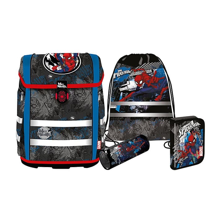 McNeill Perfecto Marvel-Spider Man Schulranzen-Set 5 tlg.