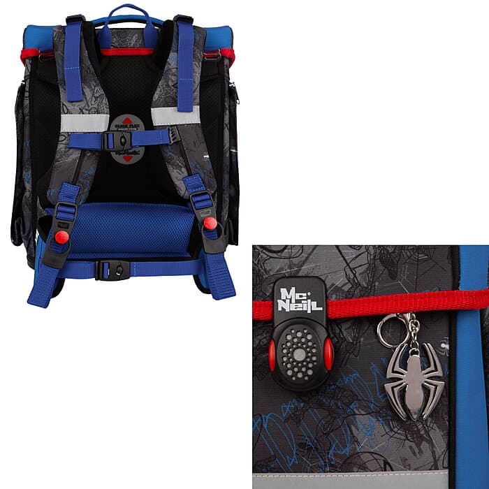 McNeill Perfecto Marvel-Spider Man Schulranzen-Set 5 tlg.