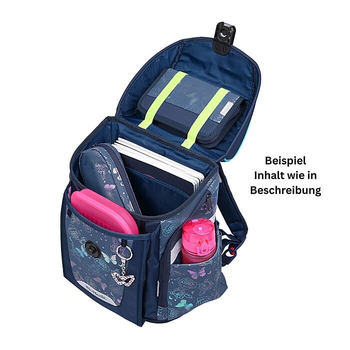 McNeill Primo Schulranzen Set Roses 9-teilig