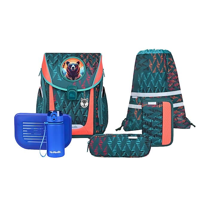 McNeill Primo Schulranzen Set Bear 9-teilig