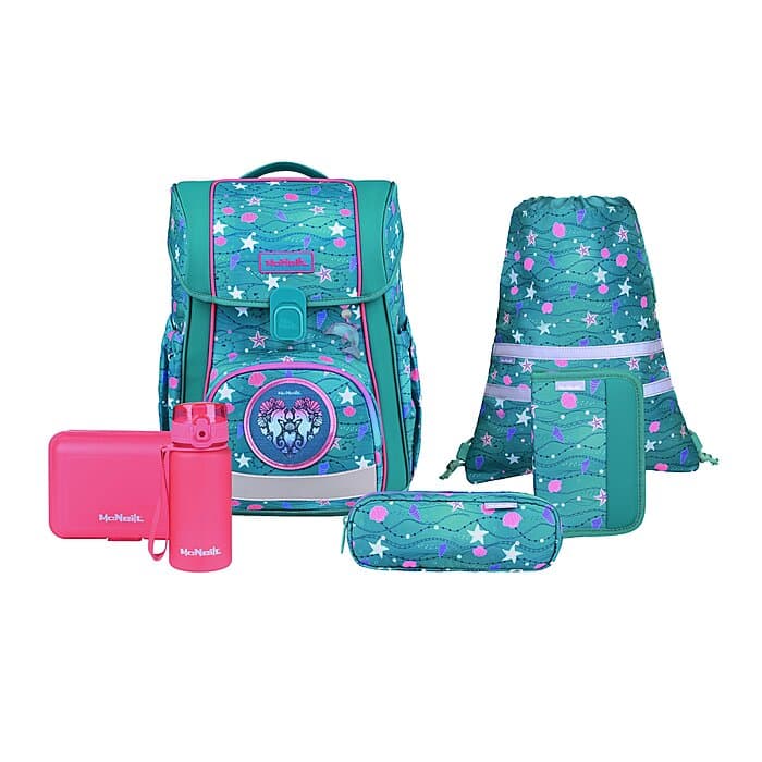 McNeill Bravo Schulranzen Set Seafish 9-teilig