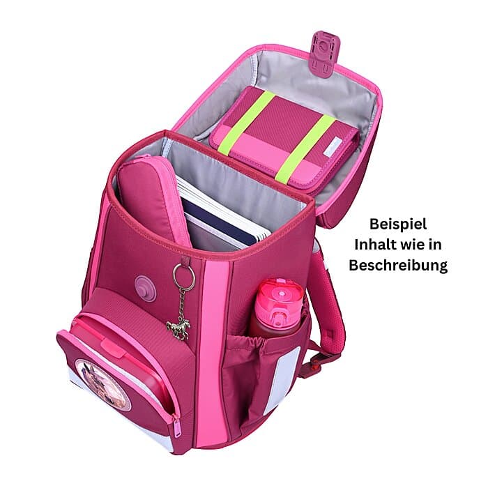 McNeill Bravo Schulranzen Set Berry 9-teilig