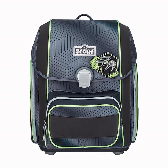Scout Genius Superflash Black Spider 4tlg. Schulranzenset