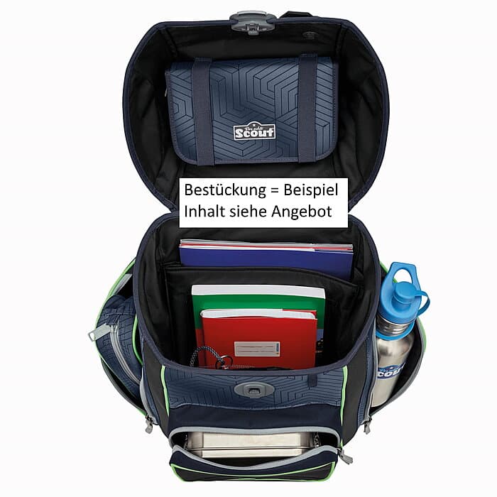 Scout Genius Superflash Black Spider 4tlg. Schulranzenset