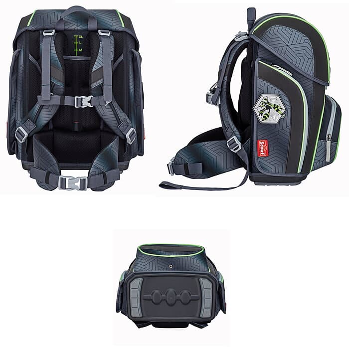 Scout Genius Superflash Black Spider 4tlg. Schulranzenset
