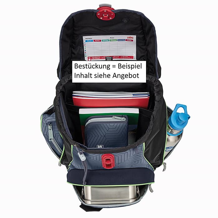 Scout Alpha Superflash Black Spider 4tlg. Schulranzenset