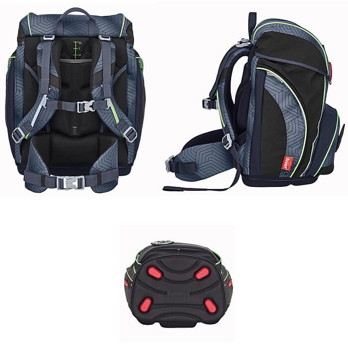 Scout Alpha Superflash Black Spider 4tlg. Schulranzenset