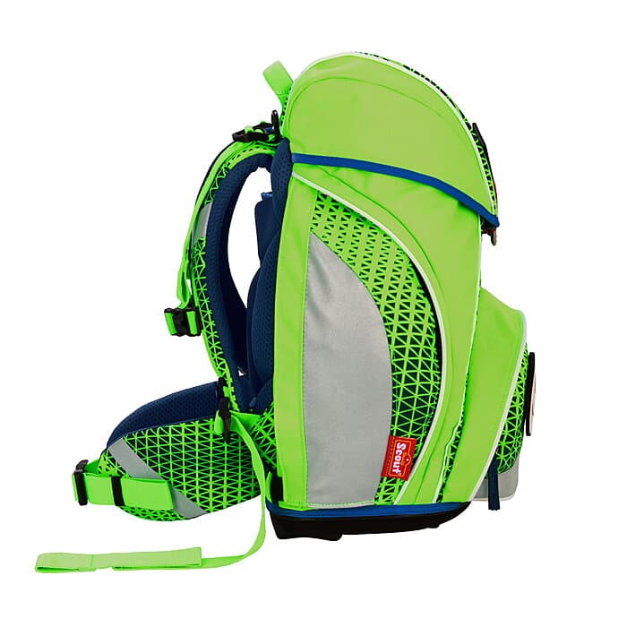 Scout Alpha DIN Green Gecko Schulranzen-Set