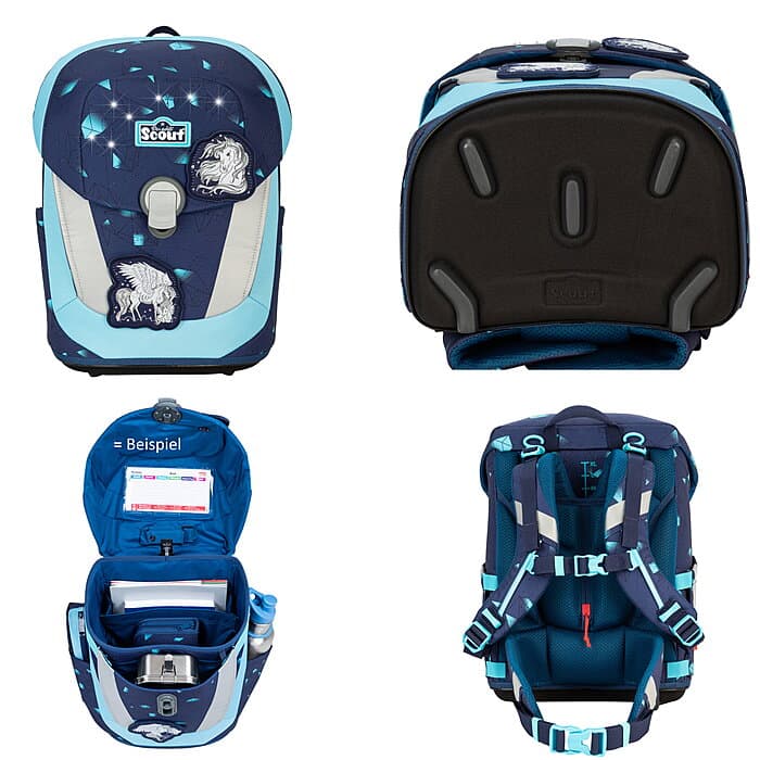 Scout Sunny II LED Pegasus Exklusiv Schulranzenset