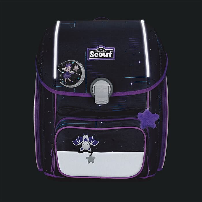 Scout Genius Exklusiv Safety Light Spooky Starlight Schulranzenset