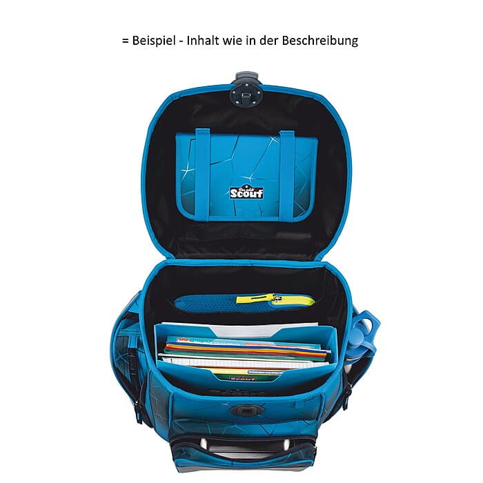 Scout Genius Exklusiv Safety Light Polar Blue Schulranzenset