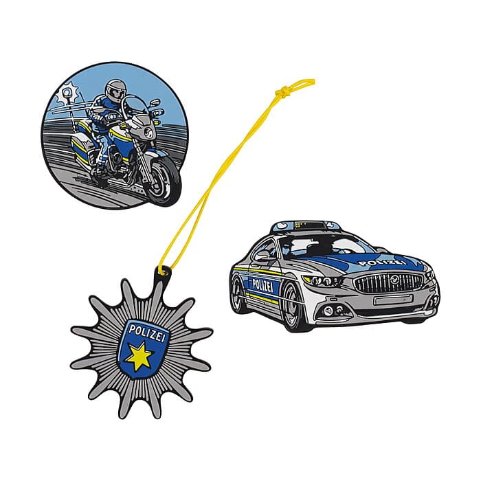 Scouz Funny Snaps Move Magnet 3er Set Blue Police