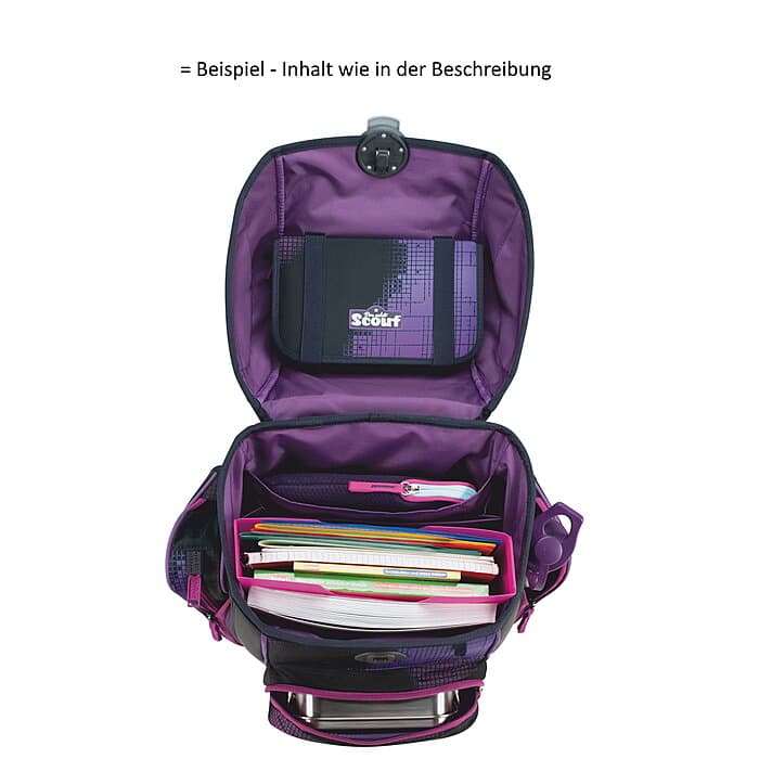 Scout Genius Set Movie Star Pink Pixel Schulranzenset