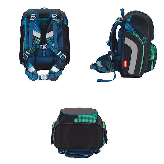 Scout Genius Set Movie Star Blue Pixel Schulranzenset