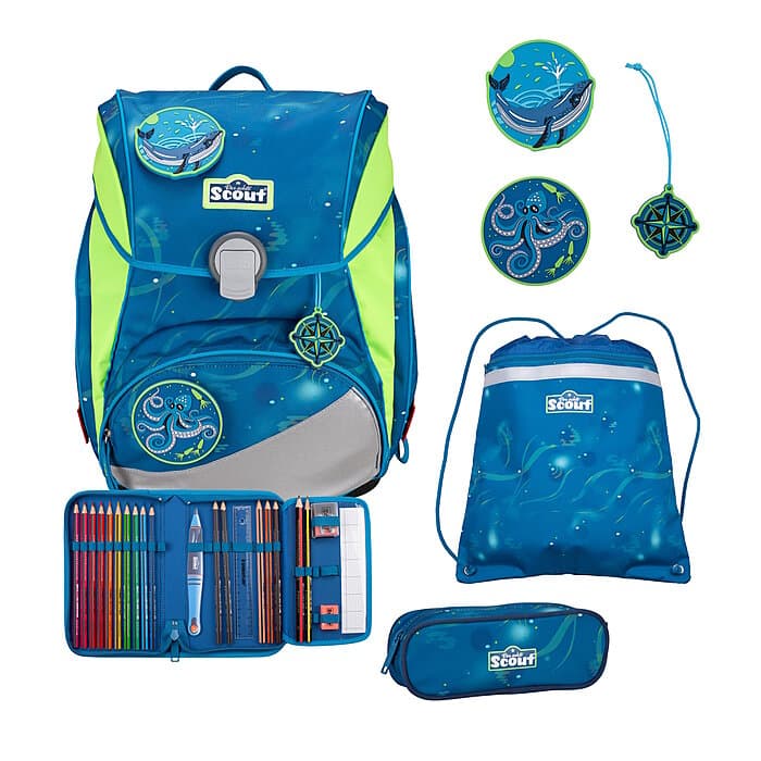 Scout Alpha DIN Deep Sea Schulranzensetset